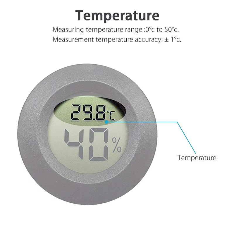 5-pack hygromètre thermomètre numérique LCD moniteur humidité mètre jauge pour humidificateurs déshumidificateurs Gre
