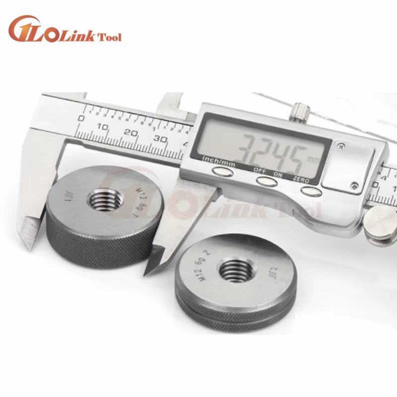 Jauge d'anneau de filetage, jauge de GO-NOGO d'anneau, jauge de mesure 6g, M2.5, M3 figuré, M5, M6, M7, M8, M10, M14, M16, M18, M20, 6G-6H, 2 pièces/ensemble