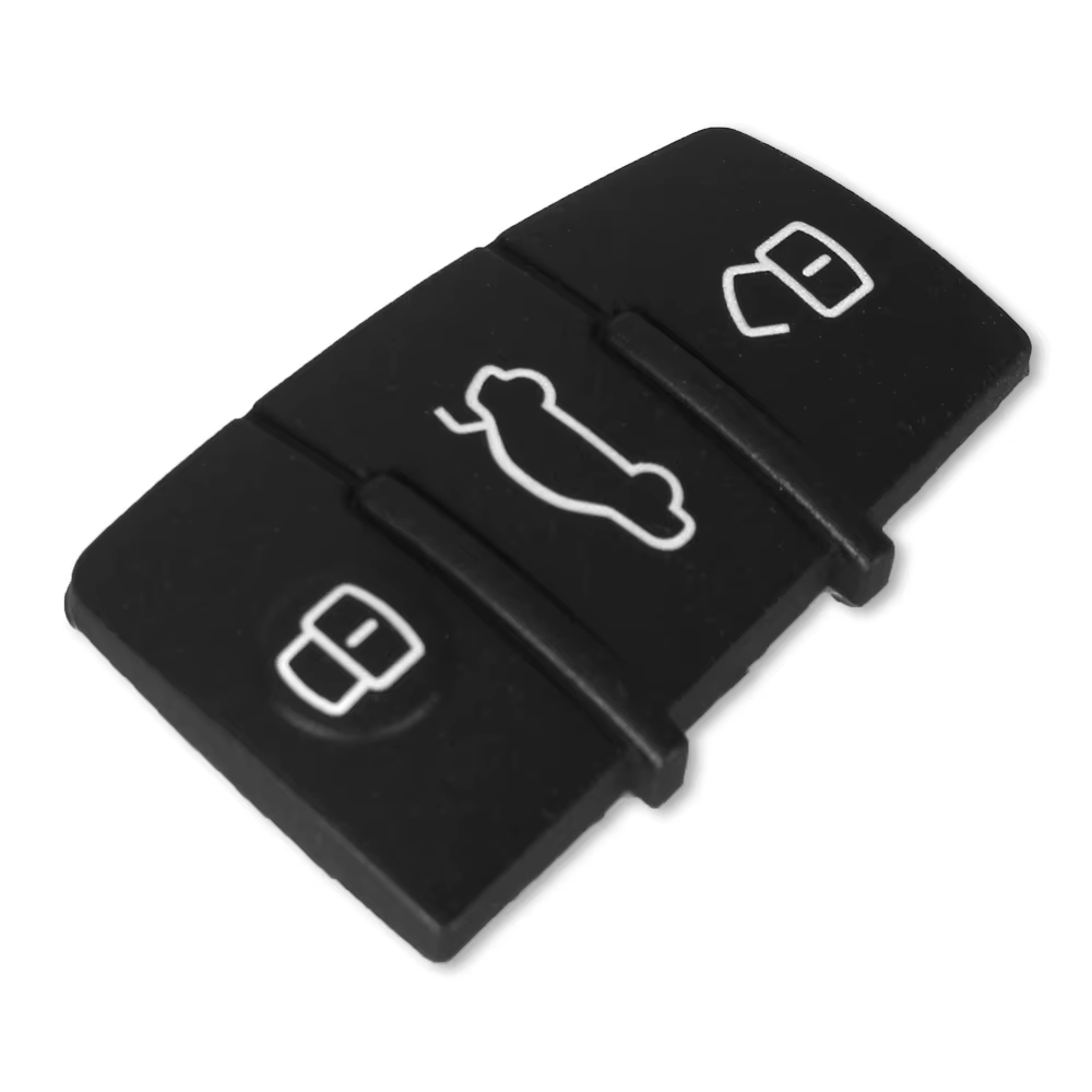 KEYYOU 3 boutons remplacement tampon en caoutchouc coque de clé Fob pour Audi A3 A4 A5 A6 A8 Q5 Q7 TT S ligne RS housse de clé à distance