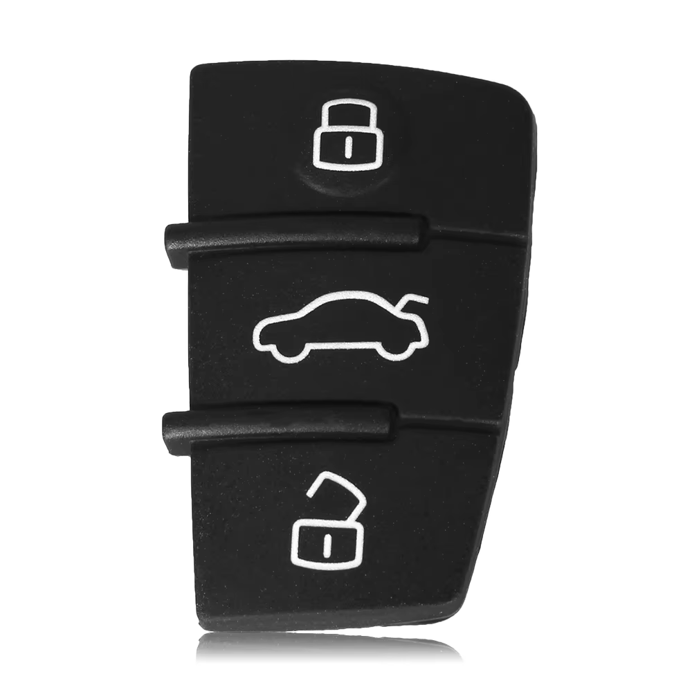 KEYYOU 3 boutons remplacement tampon en caoutchouc coque de clé Fob pour Audi A3 A4 A5 A6 A8 Q5 Q7 TT S ligne RS housse de clé à distance