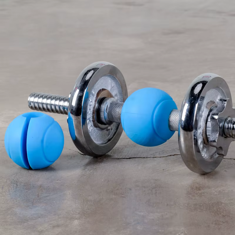 1 paire d'haltères poignées de boule d'haltère Kettlebell grosse poignée en Silicone tirer vers le haut