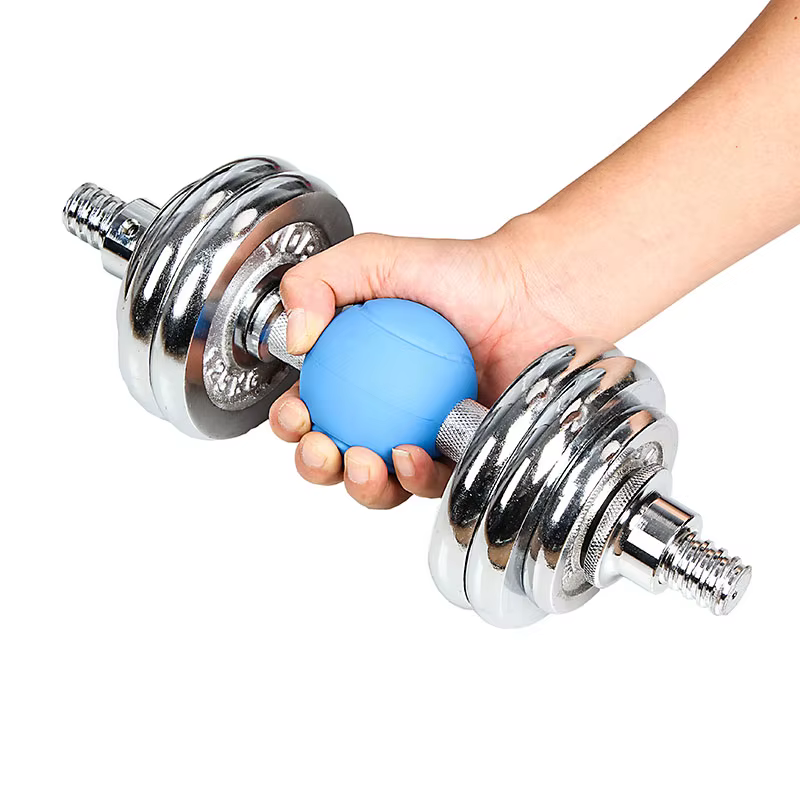 1 paire d'haltères poignées de boule d'haltère Kettlebell grosse poignée en Silicone tirer vers le haut