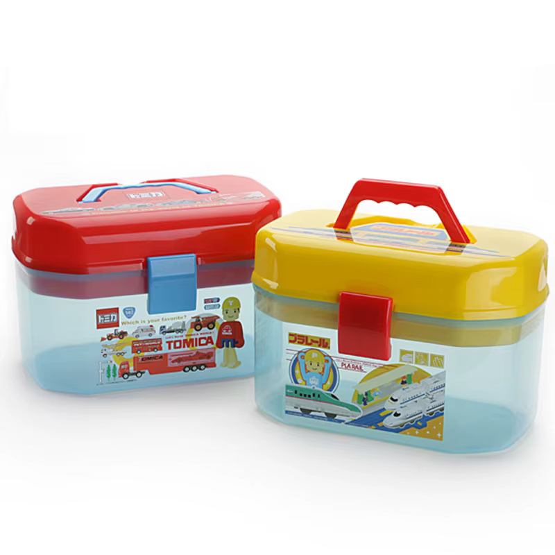 Boîte de rangement de blocs de construction de jouets pour enfants