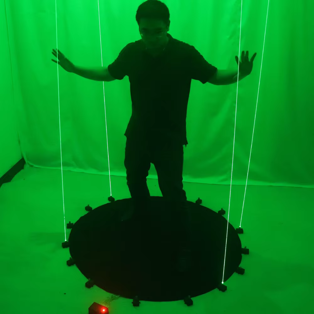 Tapis de danse Laser vert