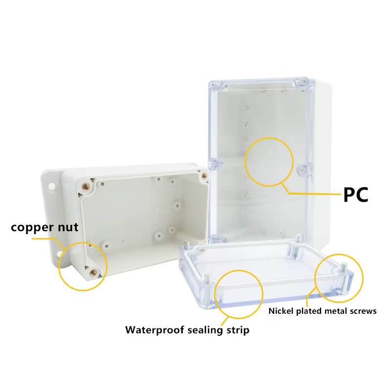 Boîte transparente en plastique IP67