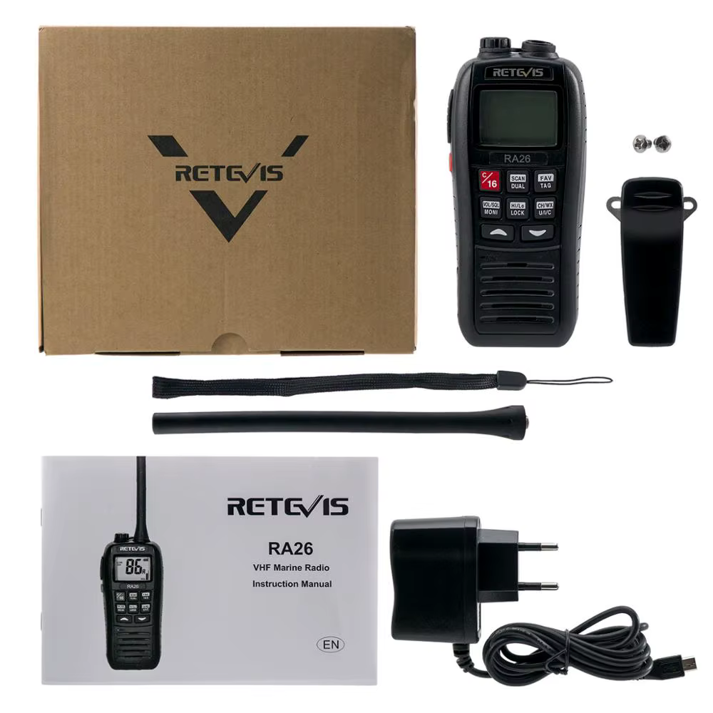 Retevis – talkie-walkie flottant Portable RA26 VHF, étanche IP67, 5W, Vibration, vidange d'eau, longue portée