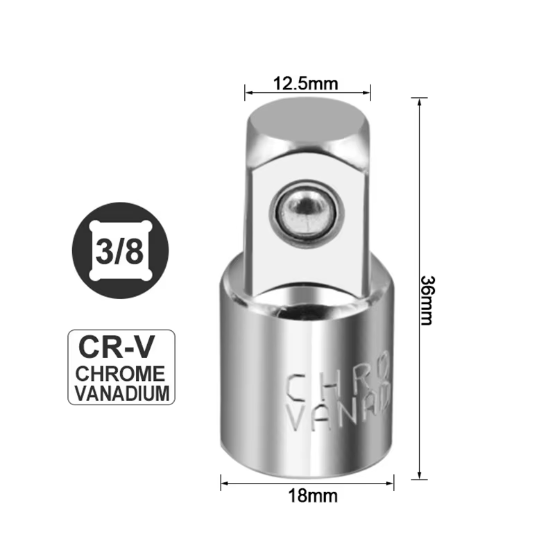 Adaptateur de douille de clé à cliquet en acier inoxydable