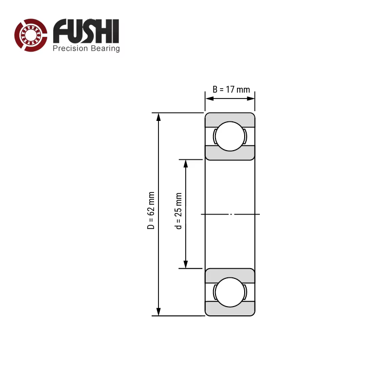 Roulement 6305, 25x62x17mm