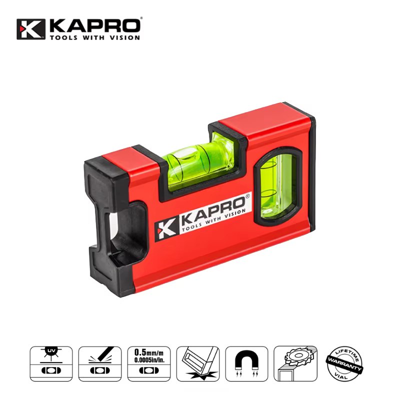 Kapro 10/20 cm Portable magnétique petit niveau à bulle précision en aluminium Construction outil de nivellement mesure