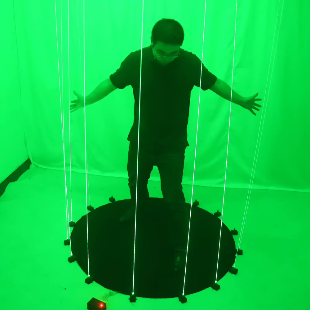 Tapis de danse Laser vert