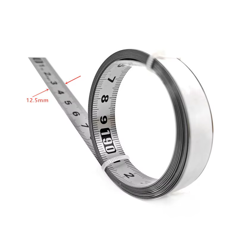 Mètre ruban à onglet en acier inoxydable 1-3m