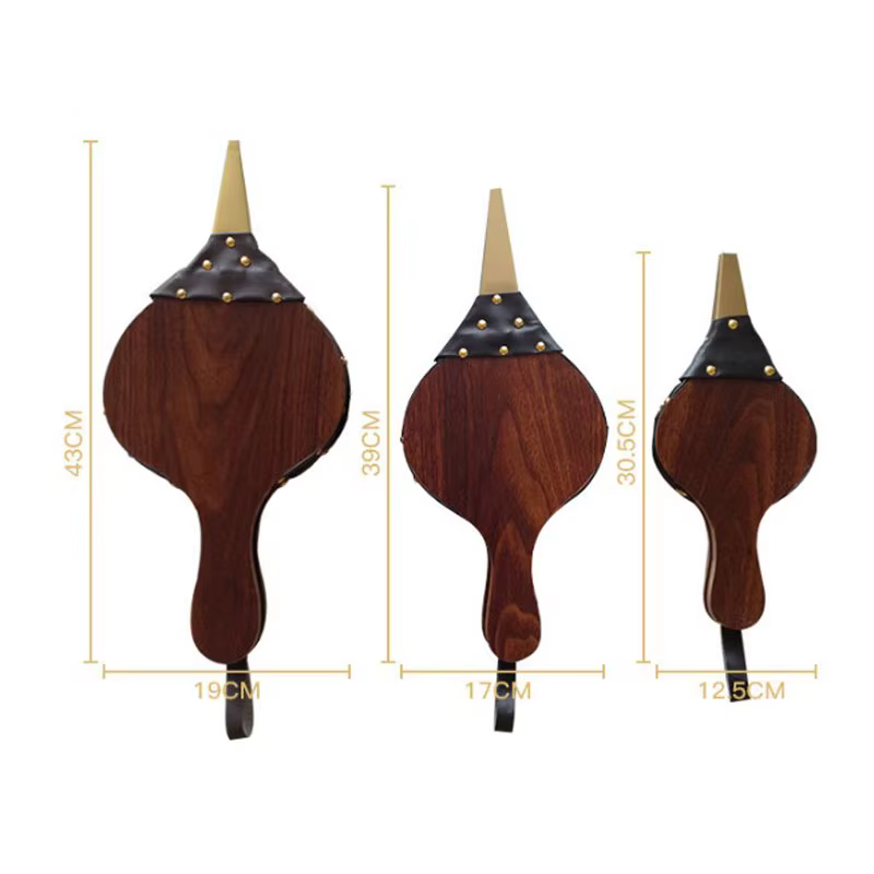 Souffleuse de cheminée en bois