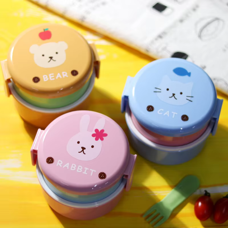 Boîte à déjeuner en forme d'animal mignon