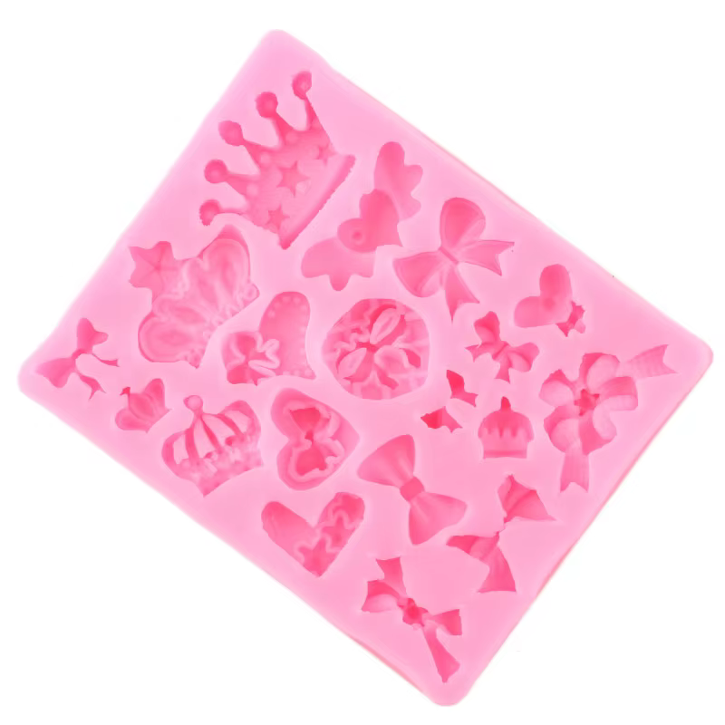 Moule en silicone en forme d'arcs de couronne de dessin animé