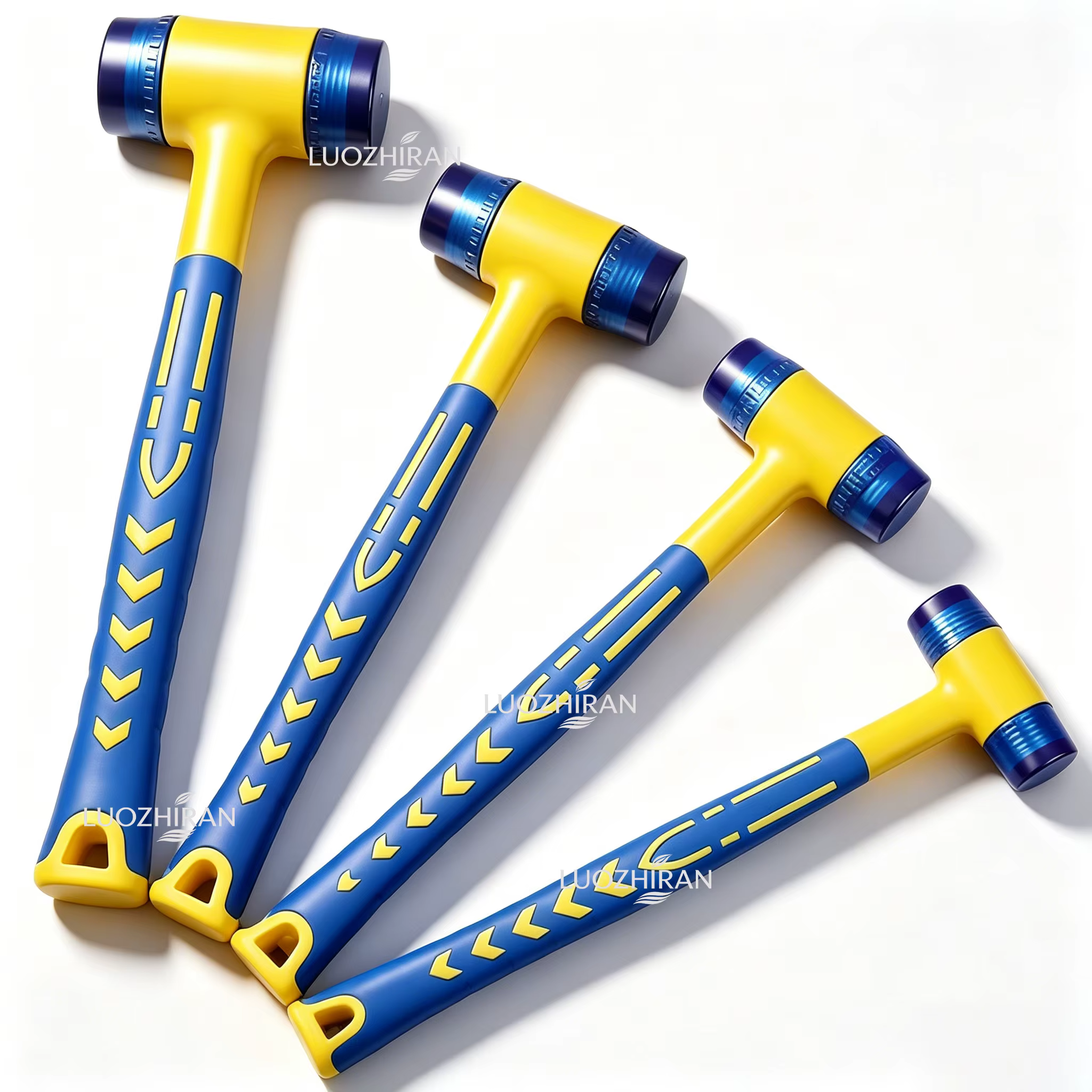 Marteau de pose double face en caoutchouc 25-45 mm avec tête détachable pour carrelage