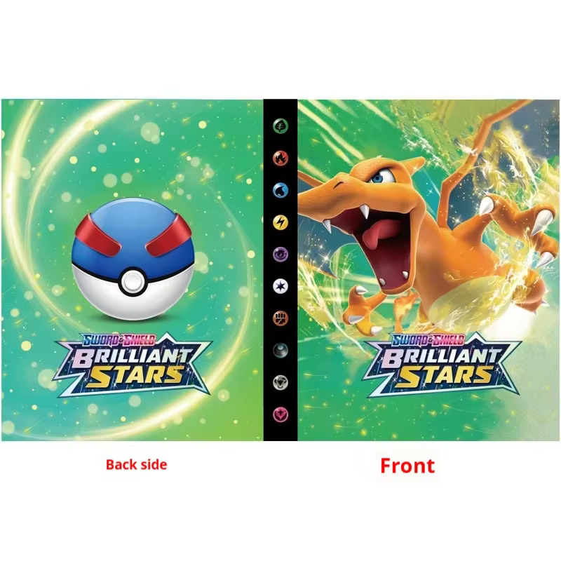 Classeur de cartes Pokemon TCG en cuir PU