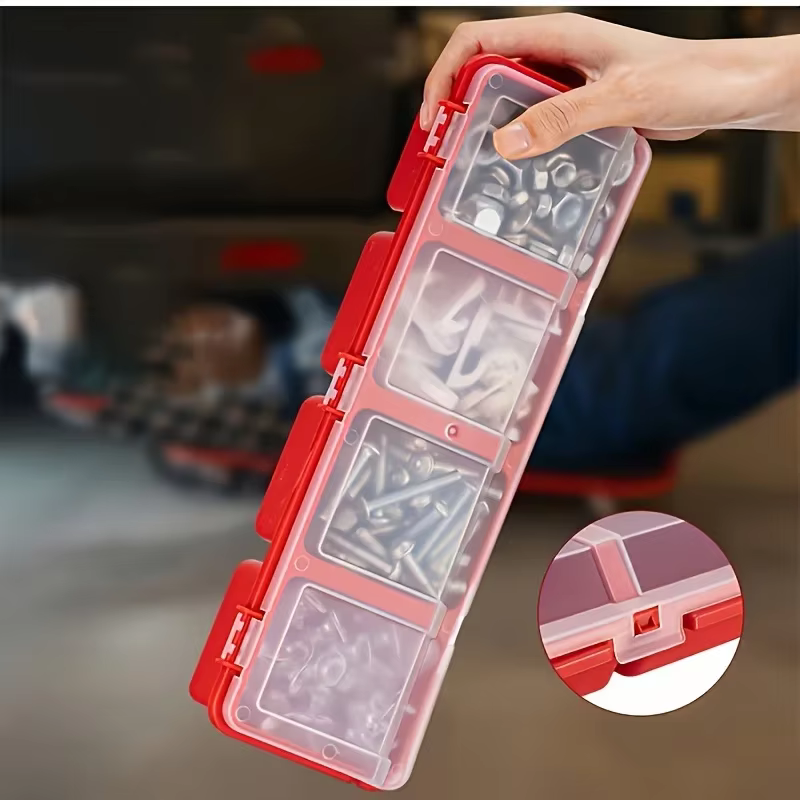 Boîte de rangement multi-compartiments en plastique durable pour petits composants