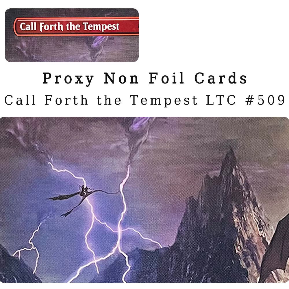 Cartes Magiques Personnalisées et Proxy NON FOIL : Call Forth The Tempest