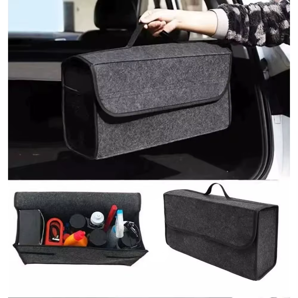 Boîte de rangement en feutre pour voiture