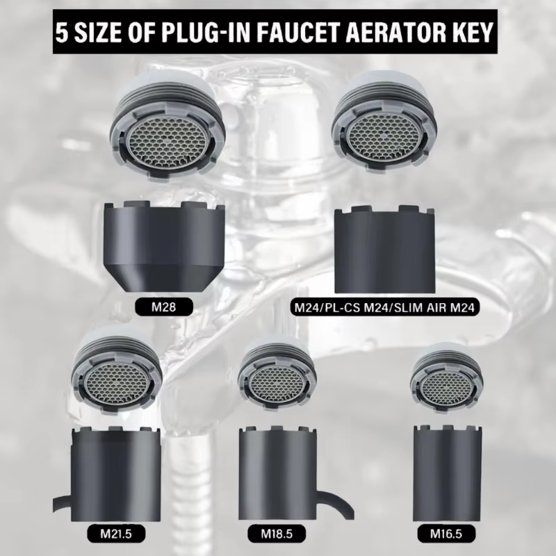 Outil de retrait d'aérateur de robinet ABS 10 en 1