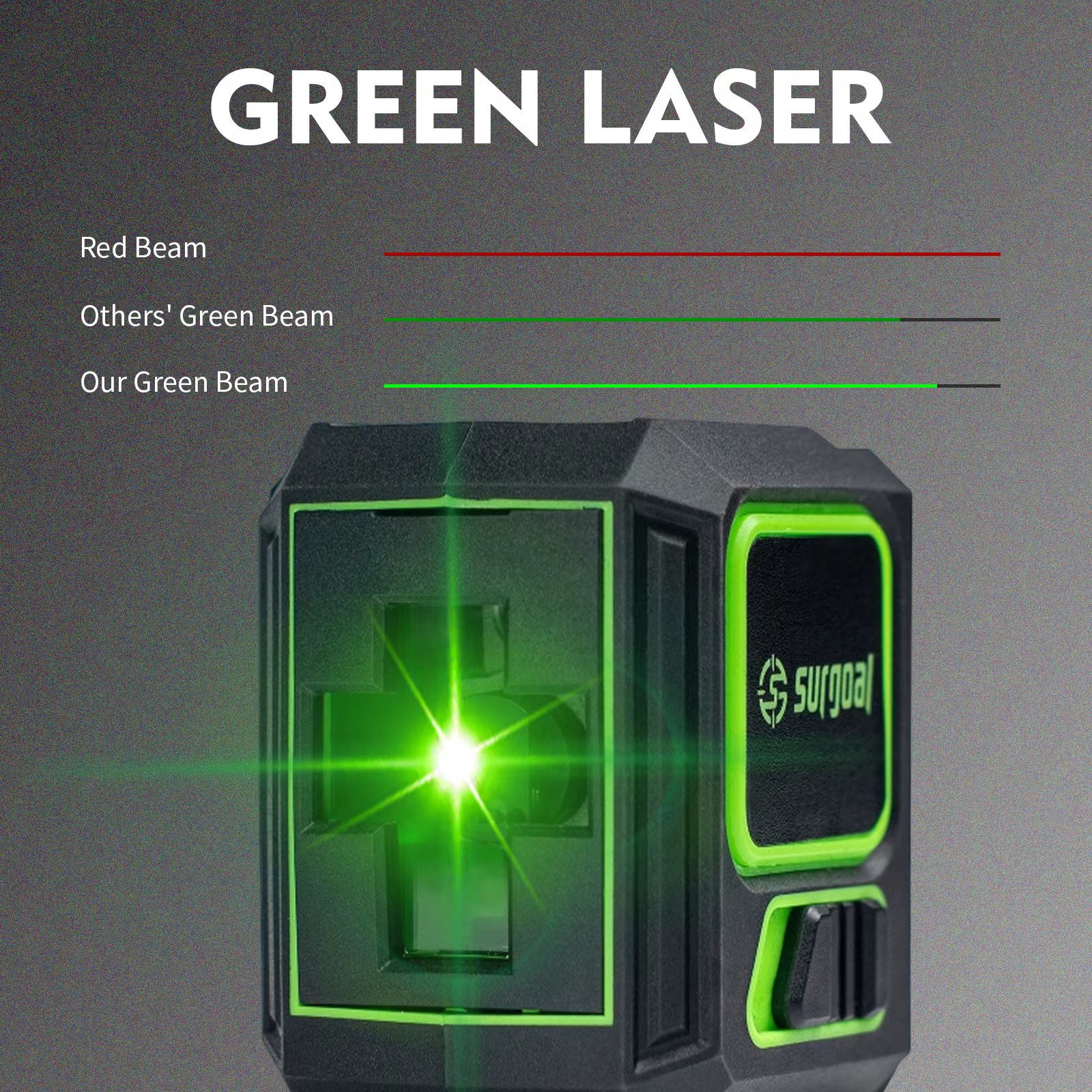 Niveau laser à 2 lignes vert