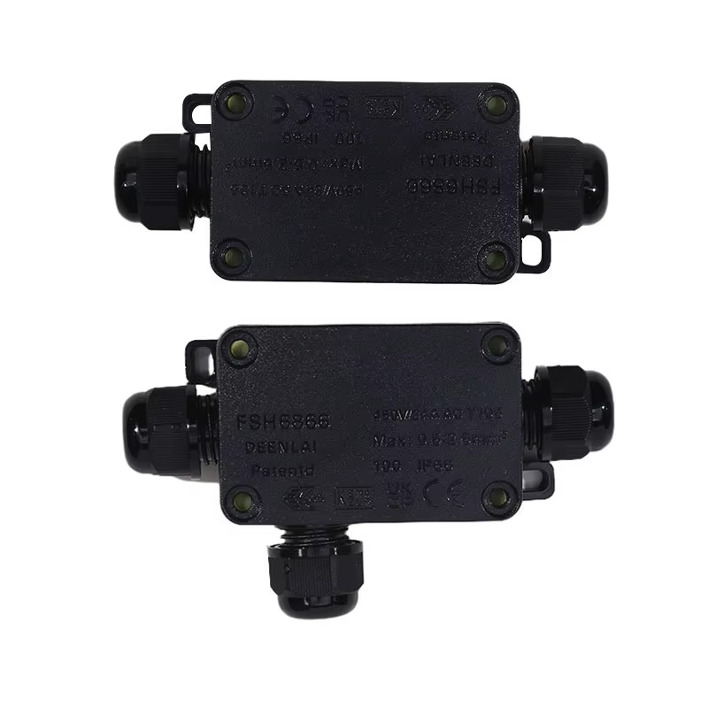 Mini boîte de jonction étanche extérieure câble extérieur en plastique