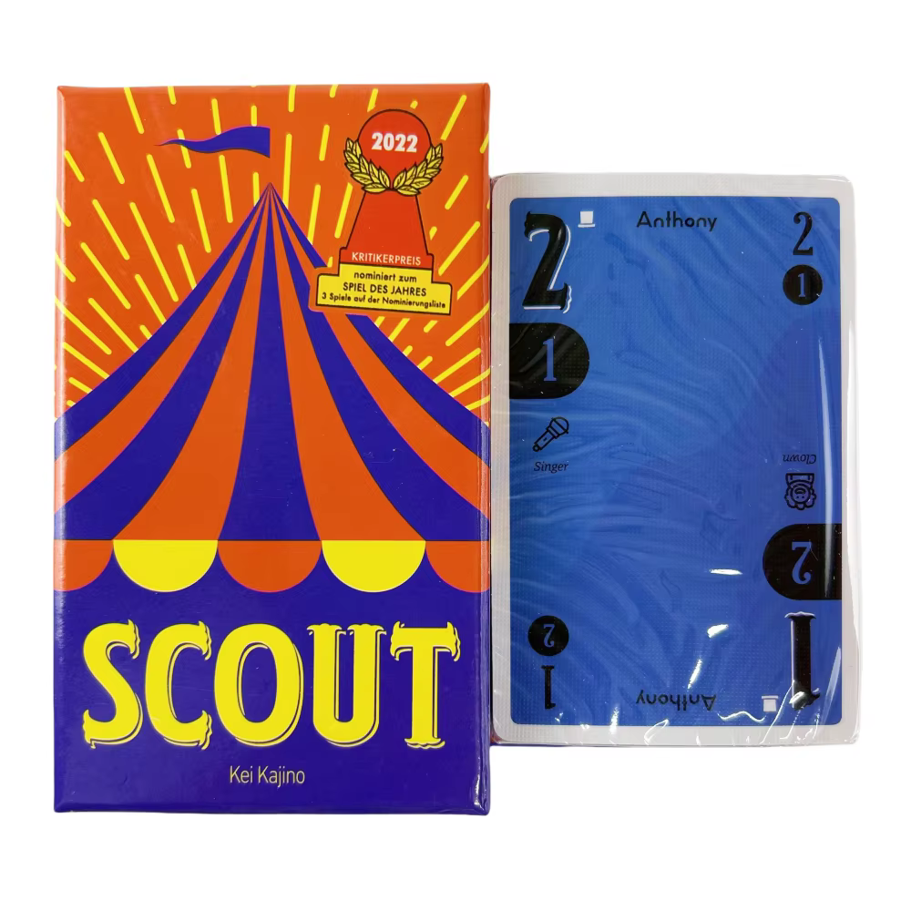 1 boîte de jeu de cartes Scout