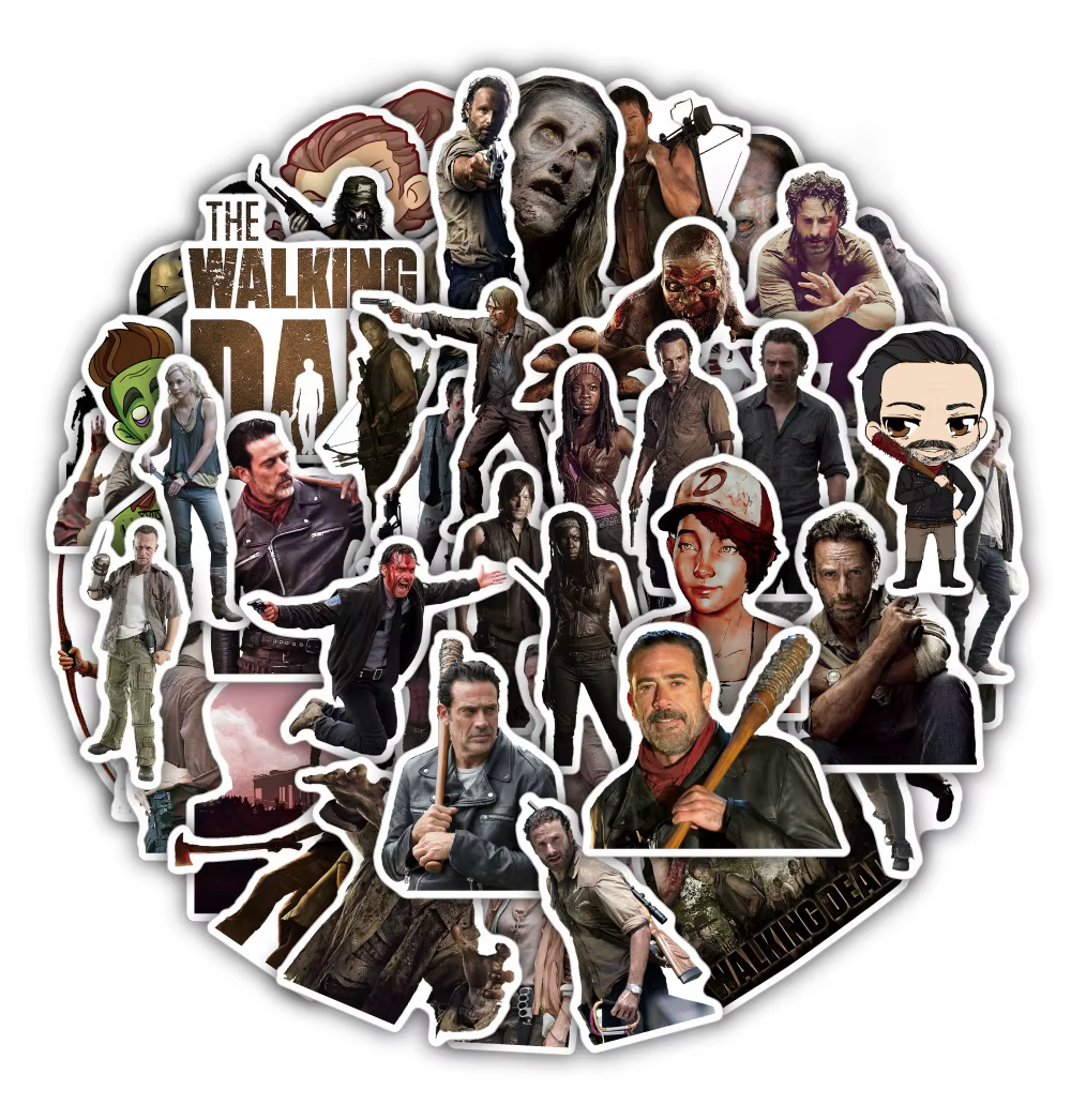 10/30/50 PIÈCES Série TV Classique The Walking Dead Graffiti Autocollants Personnalisés Créatifs Décoratifs Skateboard