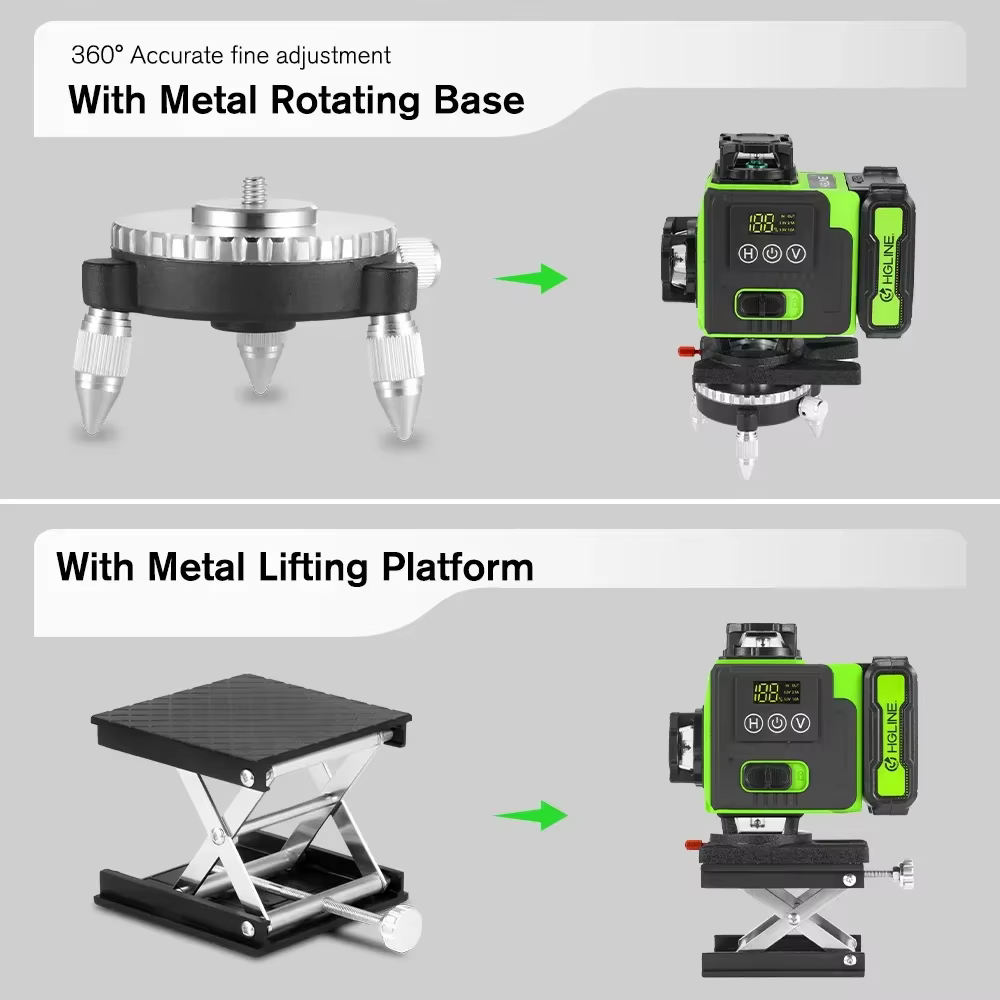 HGLINE 4D 16 lignes niveau laser auto-nivelant 360 °
