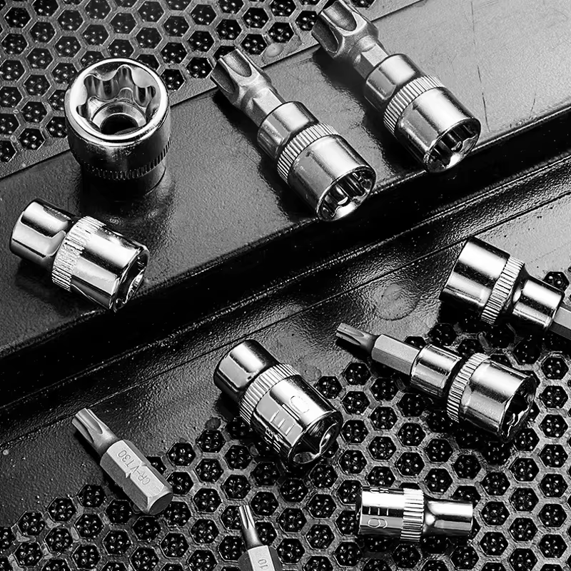 Jeu de douilles Torx et E-Torx professionnel de 34 pièces