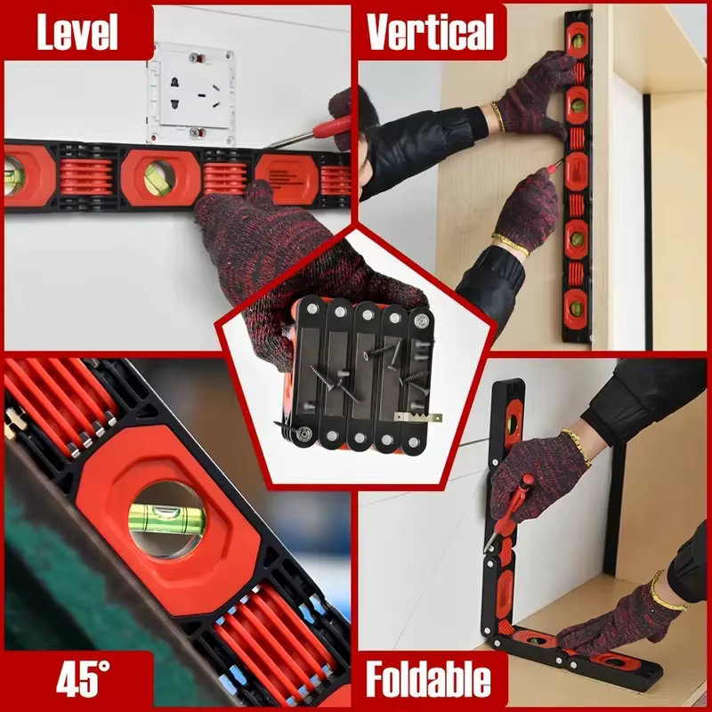Jauge de niveau pliable multifonctionnelle