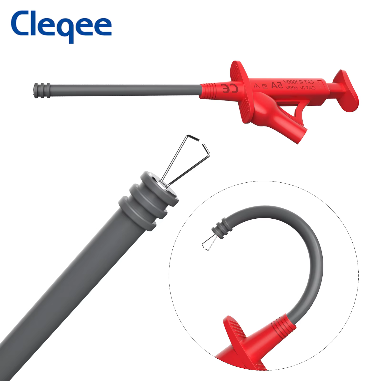 Cleqee-Kit de fils de test multimètre en silicone P1925