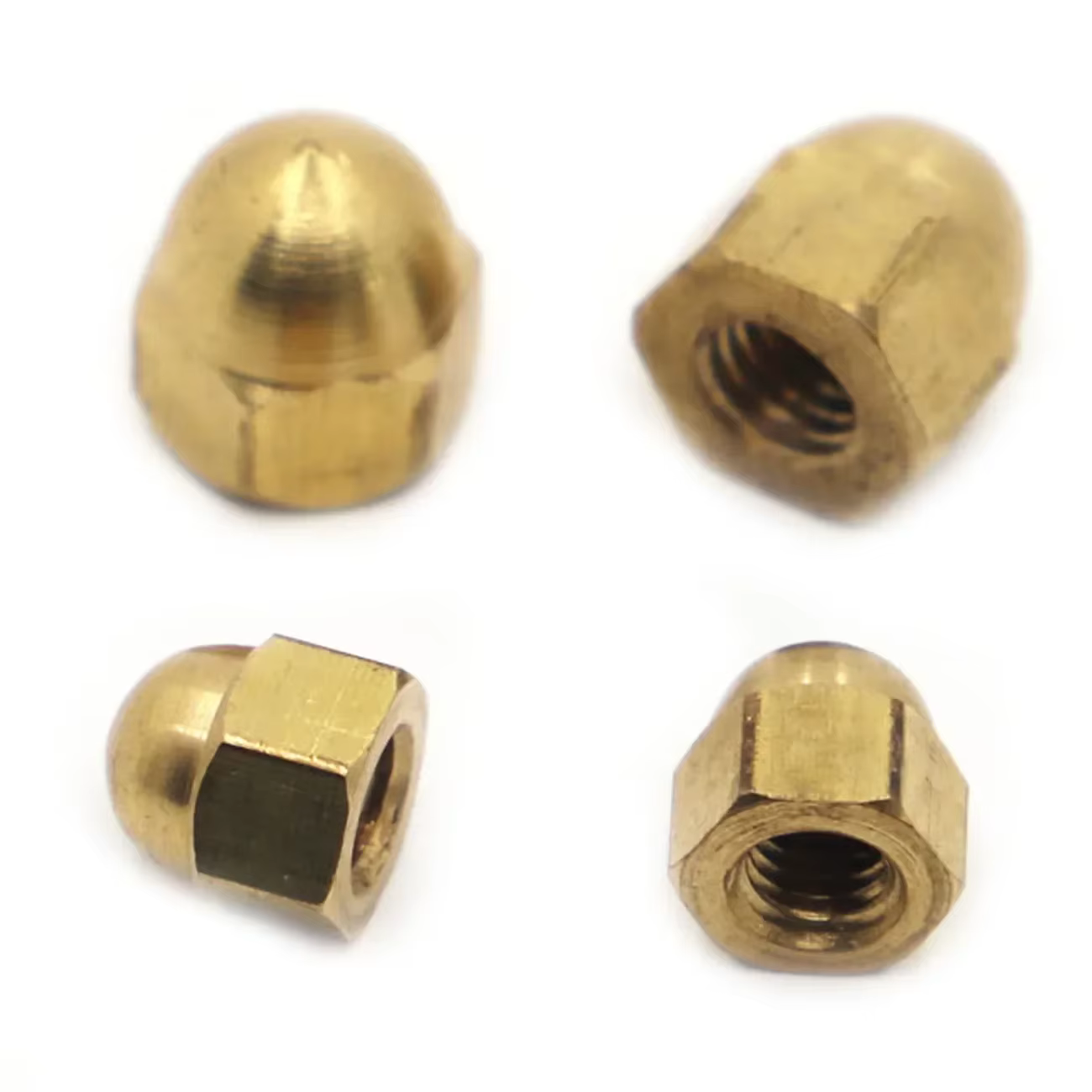 M3 M4 M5 M6 M8 M10 M12 M14 M16 couvercle de capuchon de gland en cuivre écrous de dôme demi-cercle DIN1587