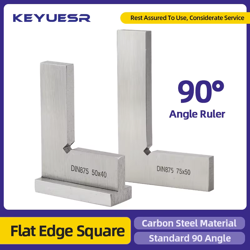 Règle d'angle carré à bord plat de 90 degrés