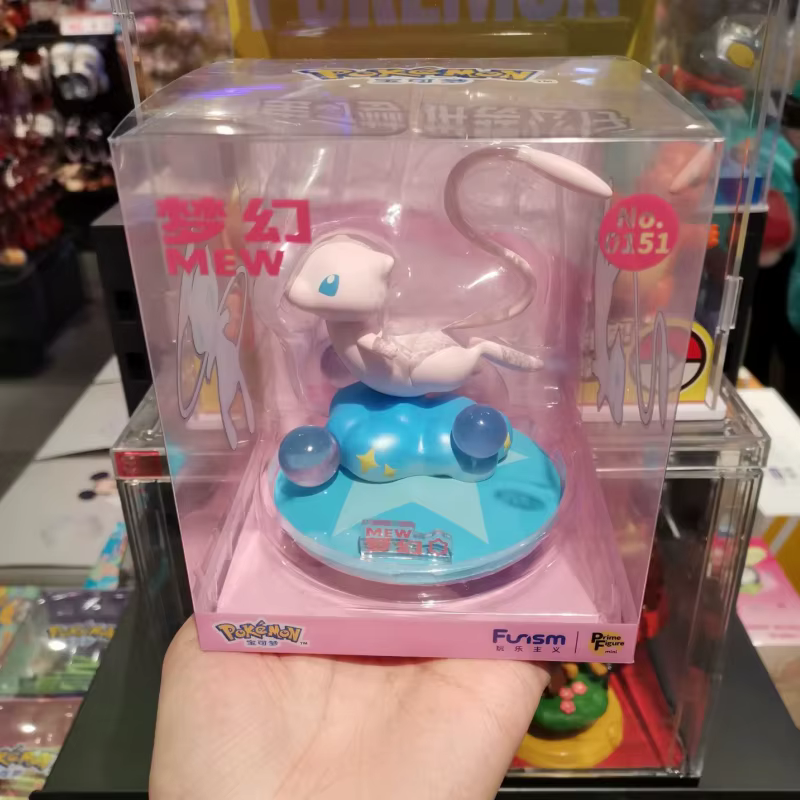 En stock, figurines originales Funism×Pokemon Mew et Mewtwo, petite taille, collection de modèles, décoration, jouets surprise, figurines