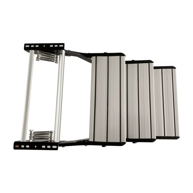 Marchepied pliant manuel à trois couches en aluminium pour caravane RV camping-car de haute qualité