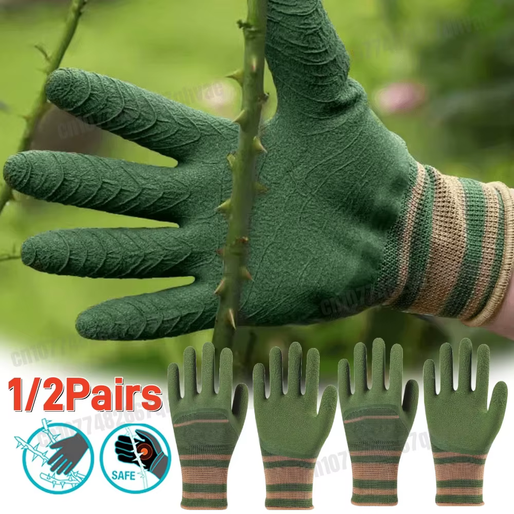 1/2 paires de gants de jardinage résistant aux épines