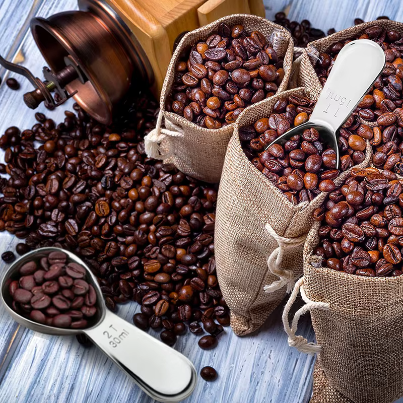 Cuillères à café en acier inoxydable de 15ml 30ml