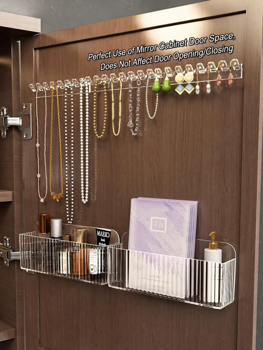 Support de rangement pour bijoux avec 8 crochets