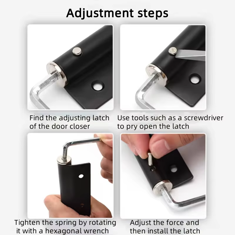 Ferme-porte automatique en acier inoxydable