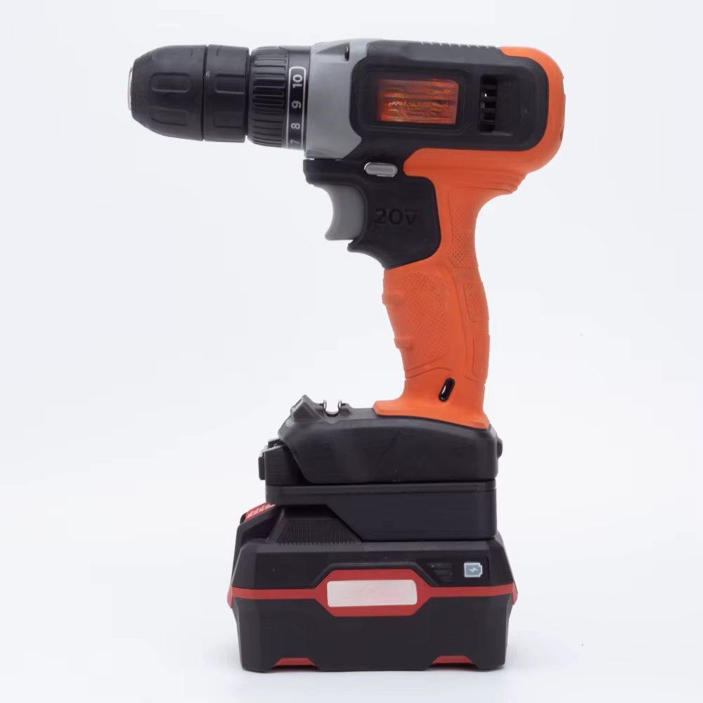 Pour batterie Li-ion Parkside X20V TEAM vers BLACK + DECKER 20V outils de perceuse électrique sans fil