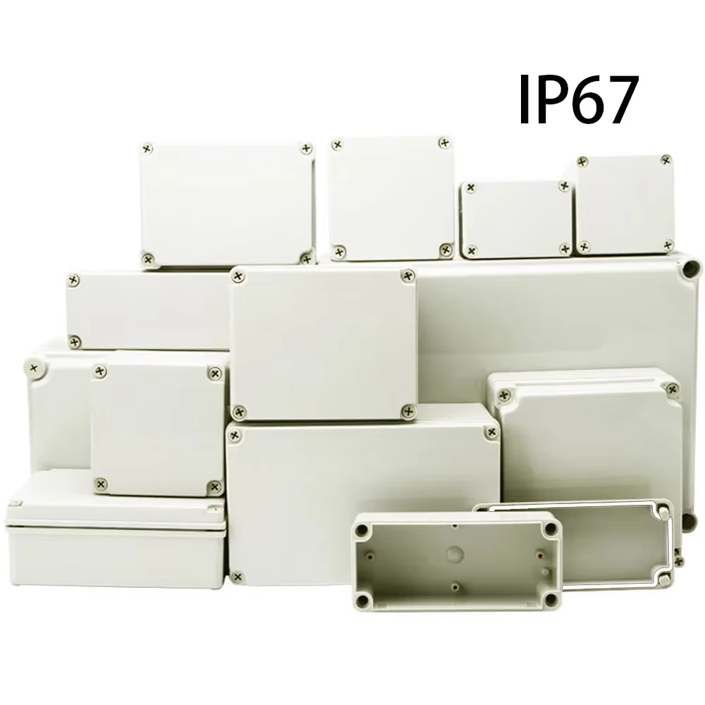 Boîte de jonction ABS pour projet électronique câble électrique IP67 boîtiers en plastique étanches extérieurs