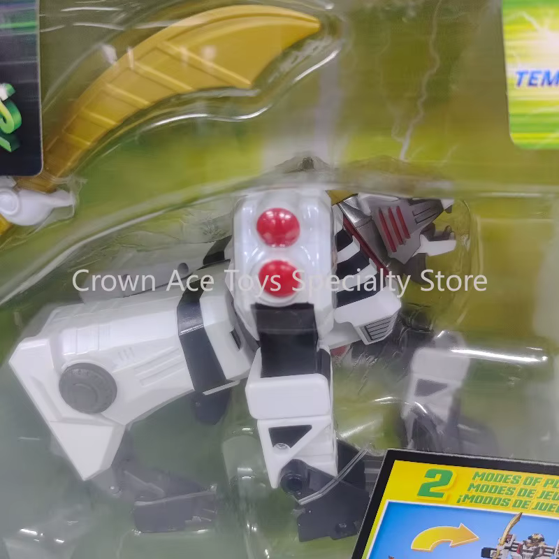 Figurine Power Rangers S2 White Ranger originale avec tous les accessoires, collection combinable, White Tigerzord, Saba Saber, masque, pièce de monnaie, ensemble de jeu