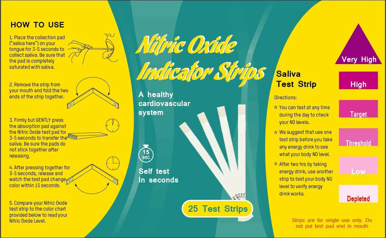Bandes de test d'oxyde nitrique