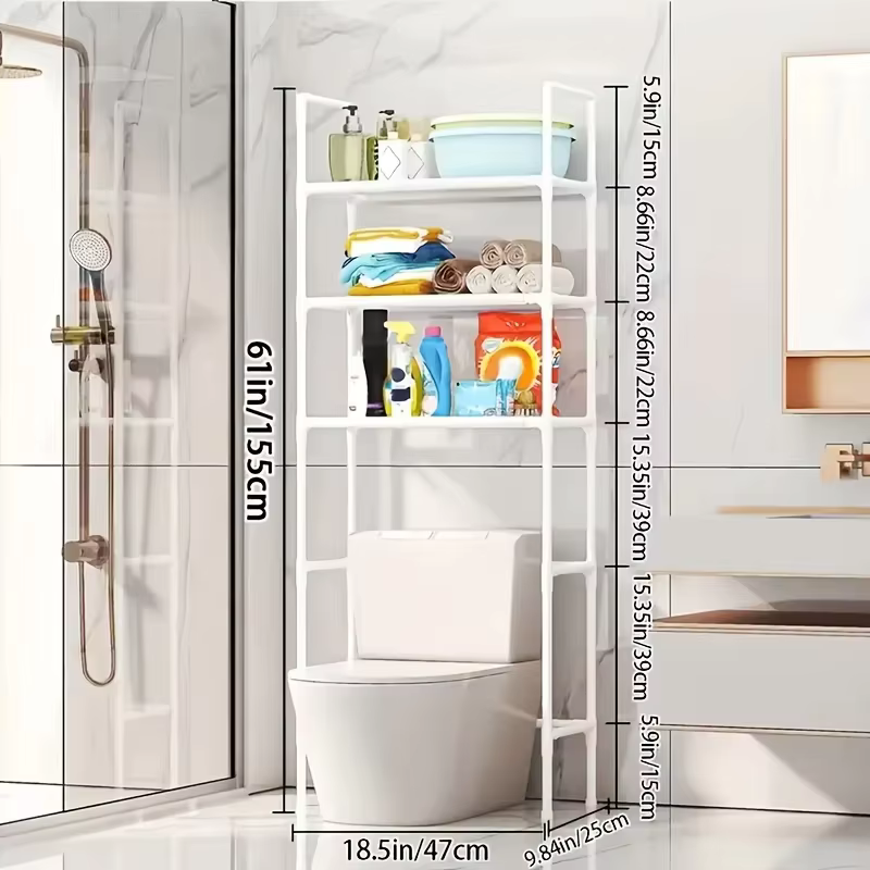 Étagère de rangement pour salle de bain à 3 niveaux