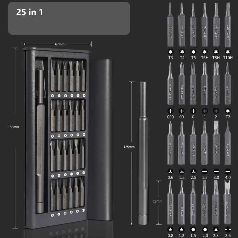 Kit de précision jeu de tournevis magnétiques pour réparation d'ordinateur portable électrique iPhone Tri Wing Torx
