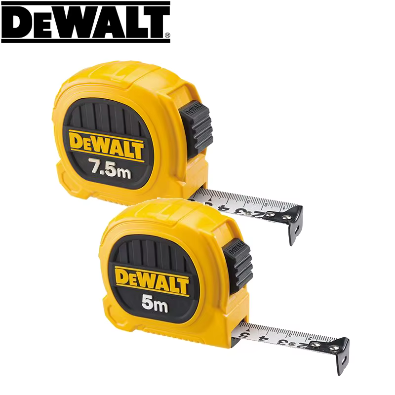 DEWALT ruban à mesurer Double face 5m/7.5m outil manuel de mesure en acier de haute précision résistant à l'usure DWHT36156L DWHT36158L