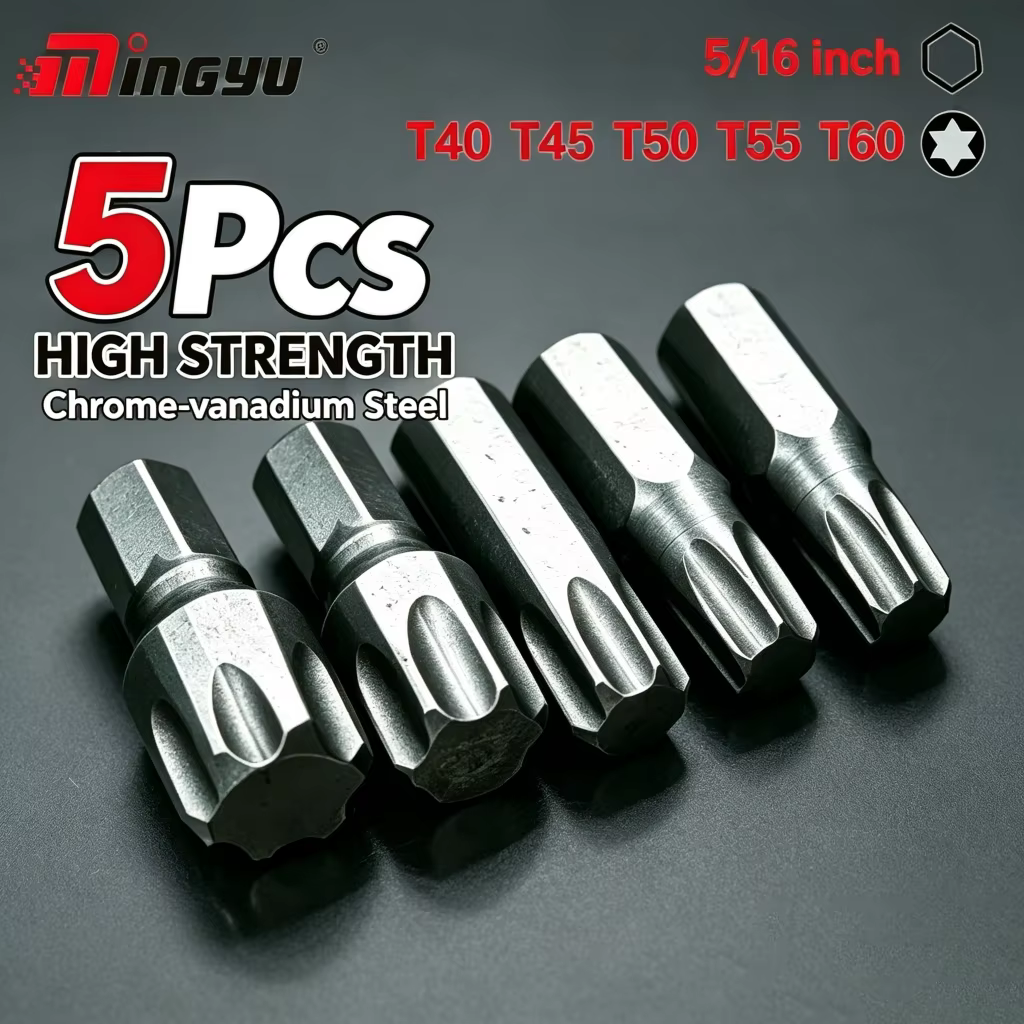 Jeu d'embouts de tournevis Torx T40 T45 T50 T55 T60