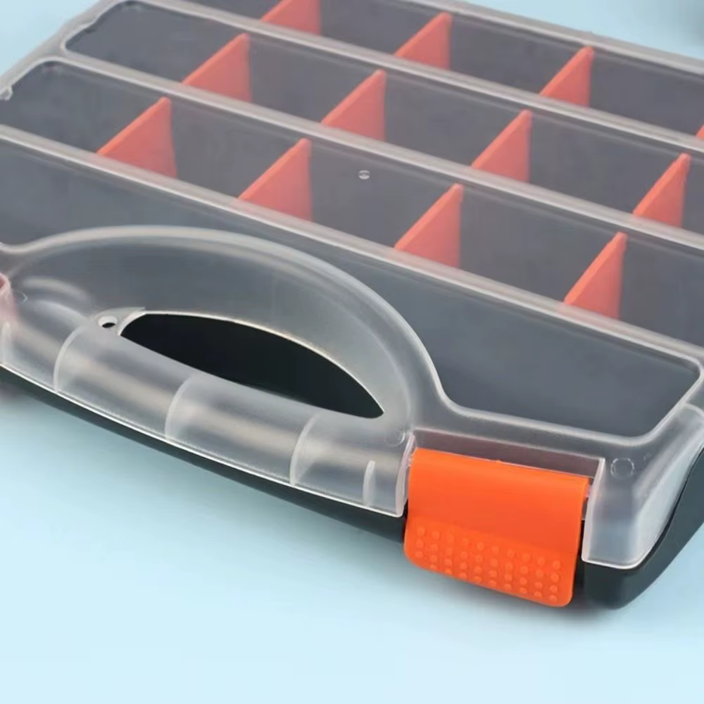 Boîte de rangement à vis à 15 compartiments