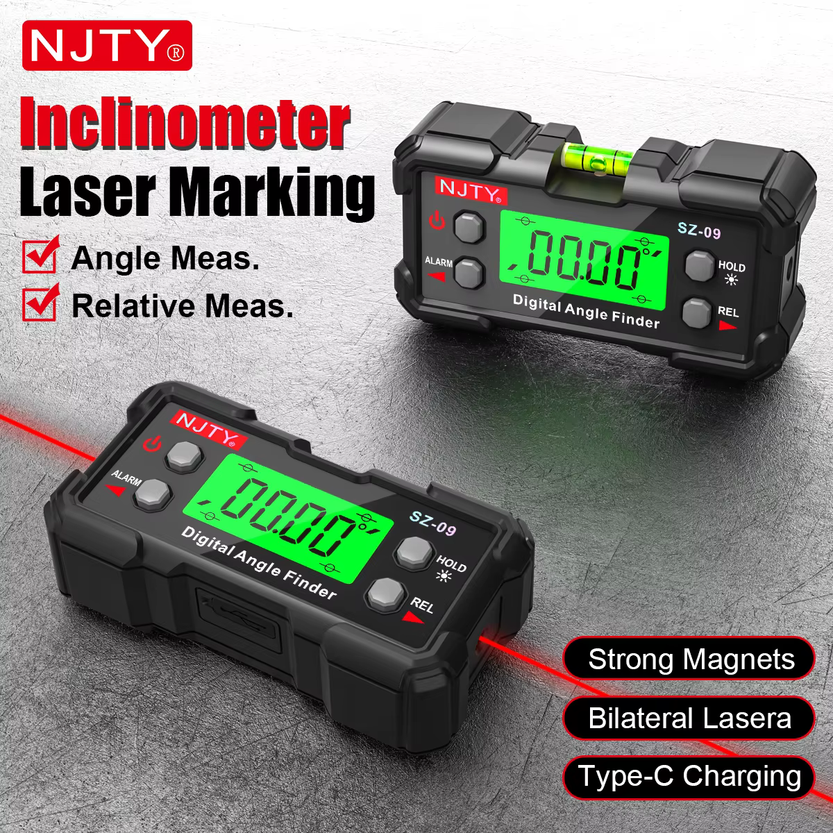 Niveau laser numérique haute précision avec lignes laser double face